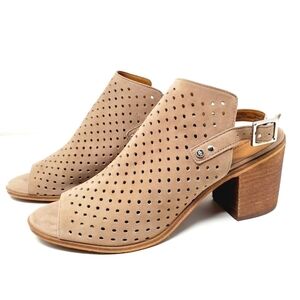 Melrose and Market Perforated Leather Petrah Boots Size 10